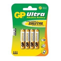 Алкалиновая батарейка AAA (GP Ultra 24AU-CR4) (4 шт) - Батарейка, аккумулятор