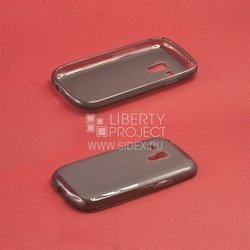 Силиконовый чехол-накладка для Samsung Galaxy S3 mini i8190 (SM000831) (черный) - Чехол для телефона