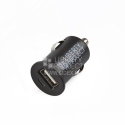 Универсальное автомобильное зарядное устройство, адаптер 1хUSB, 1A (Liberti Project CD125532) (черный) - Автомобильный адаптер