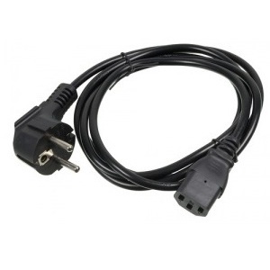 Кабель питания IEC 320 (C13)-Schuko 3м (CyberPower EX1030BKDE-C13) (черный) - Кабель, переходник