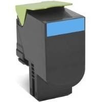   Sidex Картридж для Lexmark CX310, CX410, CX510 (80C8HCE) (голубой) - Картридж для принтера, МФУ