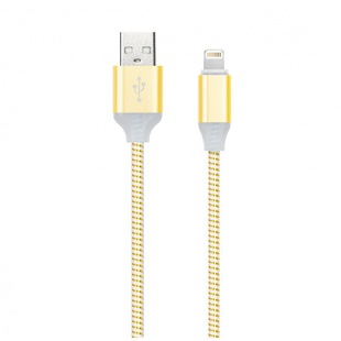 Кабель USB - Lightning для Apple iPhone, iPad (Smartbuy iK-512ss gold) (золотистый) - Кабели