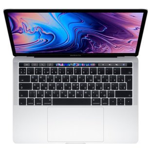 Ноутбук Apple MacBook Pro 13 with Retina display and Touch Bar Mid 2019 (Intel Core i5 2400 MHz/13.3"/2560x1600/8GB/256GB SSD/DVD нет/Intel Iris Plus Graphics 655/Wi-Fi/Bluetooth/macOS) (MV992RU/A) (серебристый) - Ноутбук