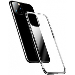 Чехол накладка для Apple iPhone 11 Pro Max (Baseus Glitter Case WIAPIPH65S-DW0S) (серебристый) - Чехол для телефона
