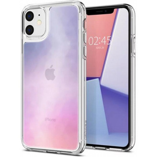 Чехол накладка для Apple iPhone 11 (Spigen Crystal Hybrid Quartz 076CS27087) (прозрачный) - Чехол для телефона