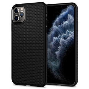 Чехол накладка для Apple iPhone 11 Pro (Spigen Liquid Air 077CS27232) (черный) - Чехол для телефона