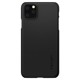 Чехол накладка для Apple iPhone 11 Pro Max (Spigen Thin Fit 075CS27127) (черный) - Чехол для телефона