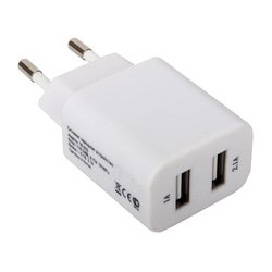 Сетевые адаптеры 220v - USB, Прикуриватель Универсальное сетевое зарядное устройство, адаптер 2хUSB, 2.1А (Liberti Project R0004121) - Сетевой адаптер 220v - USB, Прикуриватель