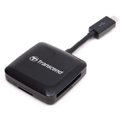   Sidex Мульти-картридер All in 1 Transcend TS-RDP9K (черный) - Картридер, Card Reader