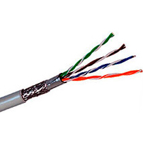 Кабель SFTP кат.5e 305м (ExeGate SFTP4-C5e-CU-S24-IN-PVC-GY-305) (серый) - Кабель