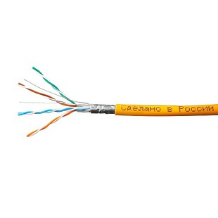 Витая пара FTP кат.5e 100м (SkyNet CSP-FTP-LSZH-4-CU/100) (оранжевый) - Кабель