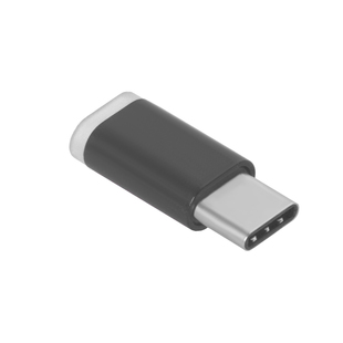 Переходник USB Type-C-microUSB (Greenconnect GCR-UC3U2MF-BK) (черный) - Кабели