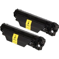  Тонер-картридж для HP LaserJet M1130 MFP, M1132 MFP, Pro M1130 MFP, M1132 MFP, M1132, M1132S, M1137, M1210, M1212 MFP, M1212NF MFP, M1214, M1214NFh, M1217, M1217NFW MFP, P1100, P1101, P1102, P1102S, P1102W, P1103 (Cactus CS-CE285AD) (черный) (2 шт) - Картридж для принтера, МФУ