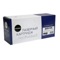 Картридж для HP LaserJet 1010, 1012, 1015 (NetProduct Q2612A) (черный) - Картридж для принтера, МФУ
