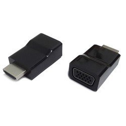 Переходник HDMI 19M - VGA 15F (Gembird A-HDMI-VGA-001) (черный) - HDMI кабель, переходник