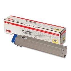 Тонер-картридж для Oki C9600, 9650, 9800, 9850 (42918961/42918913) (желтый) - Картридж для принтера, МФУ