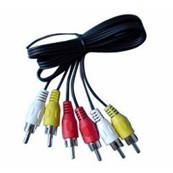Кабель 3xRCA (M) - 3xRCA (M) 5м (Smartbuy KA235-25) (черный) - Кабель, разъем для акустической системы
