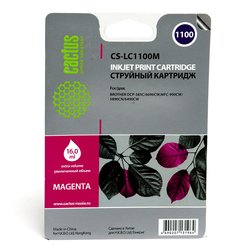 Картридж для Brother DCP-385, 6690, MFC-990, 5890, 6490 (Cactus CS-LC1100M) (пурпурный) - Картридж для принтера, МФУ