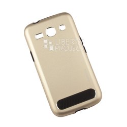 Алюминиевый чехол-накладка для Samsung Galaxy Star Advance G350 (0L-00002776) (золотистый) - Чехол для телефона