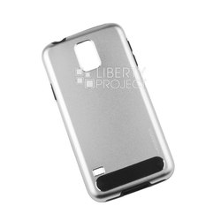 Алюминиевый чехол-накладка для Samsung Galaxy S5 G900 (0L-00002755) (серебристый) - Чехол для телефона