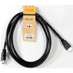 Кабель HDMI 19M - HDMI 19M (TV-COM CG150S-1.8M) (черный) - HDMI кабель, переходник