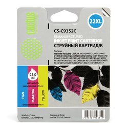 Картридж для HP DeskJet 3920, 3940, D1360, D1460, D1470, D1560, D2330, D2360, D2430 (Cactus CS-C9352C) (трехцветный) - Картридж для принтера, МФУ