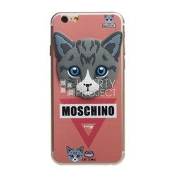Защитное стекло для Apple iPhone 6, 6S (Moschino 0L-00028081) (двойное, красное)  - Защита