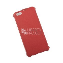 Чехол флип-кейс для Apple iPhone 6 Plus, 6S Plus (LP 0L-00002597) (кожа, красный)  - Чехол для телефона