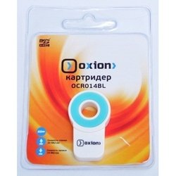 Картридер USB 2.0 для SD, SDHC, RS MMC, Micro SD, M2, MS PRO Duo, Mini sd до 64 Гб (OXION OCR014BL) (синий) - Картридер, Card Reader