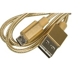 Кабель USB-microUSB (Buro BHP MICROUSB 1M BRAIDED) (золотистый) - Кабели