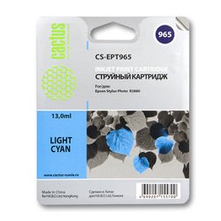 Картридж для Epson Stylus Photo R2880 Cactus CS-EPT965 (светло-голубой) - Картридж для принтера, МФУ