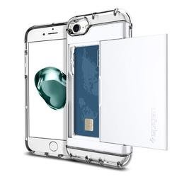 Чехол-накладка для Apple iPhone 7, 8 (Spigen Crystal Wallet 042CS21049) (белый) - Чехол для телефона