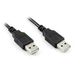Кабель USB AM-USB AM 0.2м (Greenconnect GCR-UM2M-BB2S-0.2m) (черный) - Кабели