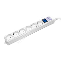 Сетевой фильтр 6 розеток 5м (Power Cube SPG(5+1)-16B-5М) (белый) - Сетевой фильтр
