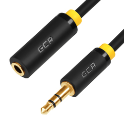 Аудио удлинитель Jack 3.5 mm (m) - Jack 3.5 mm (f) 3.0m (Greenconnect GCR-STM0114-3.0m) (черный) - Кабель, разъем для акустической системы