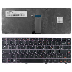 Клавиатура для ноутбука IBM Lenovo Z470, G470AH, G470GH, Z370 Series с рамкой (TOP-100414) (черный) - Клавиатура для ноутбука