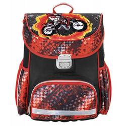 Ранец Hama MOTORBIKE 139073 (красный, черный) - Ранец, рюкзак, сумка, папка