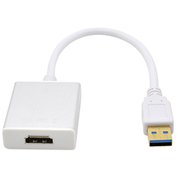 Переходник USB 3.0 AM - HDMI 19F (Greenconnect GCR-U32HD2) (белый) - Кабели