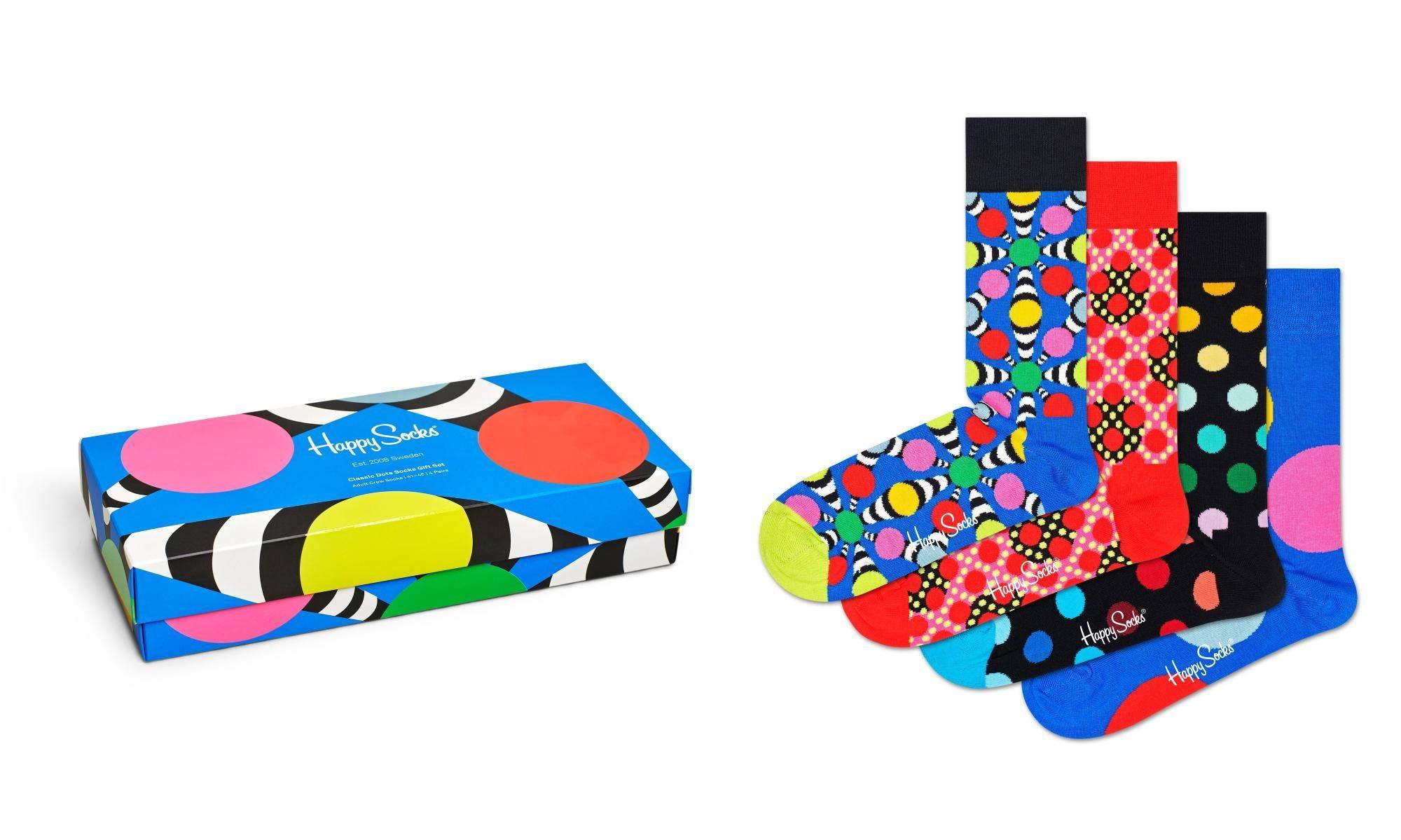 Носки Happy socks 4-Pack Dot Socks Gift Set XDOT09