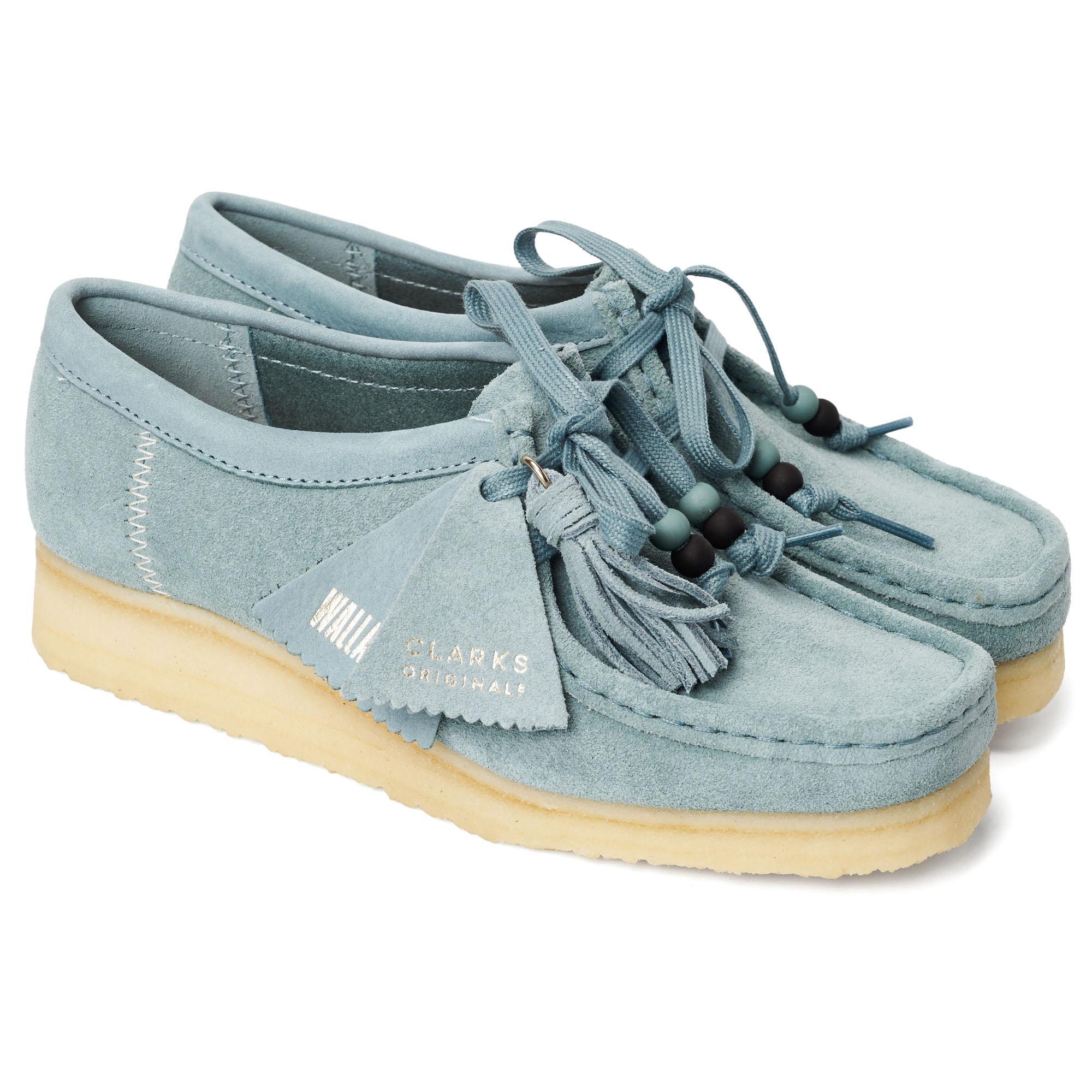 Женские полуботинки Clarks (Wallabee. 26163266), синие