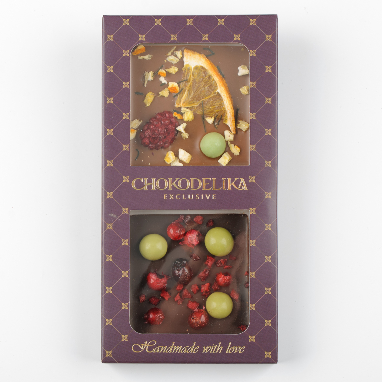 Подарки  СоюзЦветТорг Подарочный набор Апельсин + вишня (70г) коробка