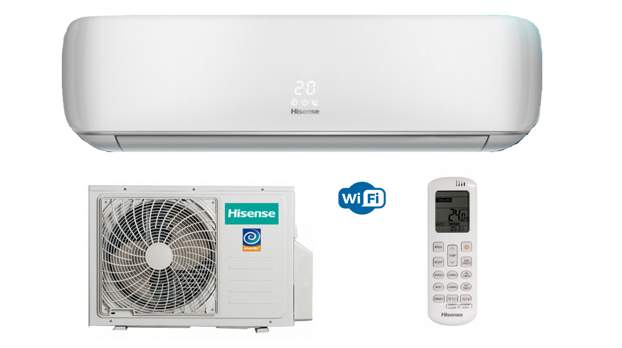 Кондиционер Hisense Premium DESIGN SUPER DC Inverter AS-10UW4SVETG107G/AS-10UW4SVETG107W Сплит-система