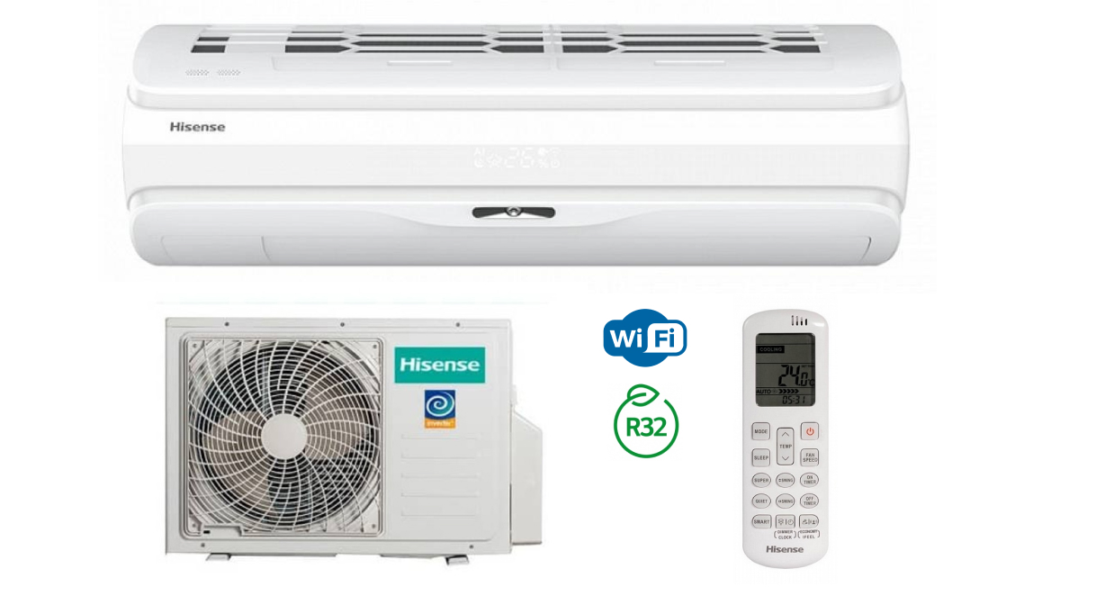   Сплит-Настрой Тепловой насос Hisense VISION Superior DC Inverter AS-13UW4RXUQD00G/AS-13UW4RXUQD00W