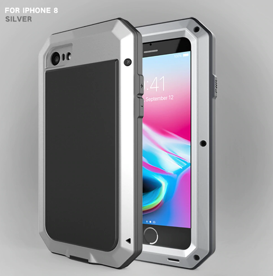 Чехлы для iPhone 8  Чехолер Чехол бронированный Taktik Extreme для iPhone 8 (Серебристый)