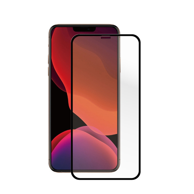 Защитное стекло 9D на весь экран 9H Remax GL-32 Emperor для iPhone 12 Pro (Черная рамка)