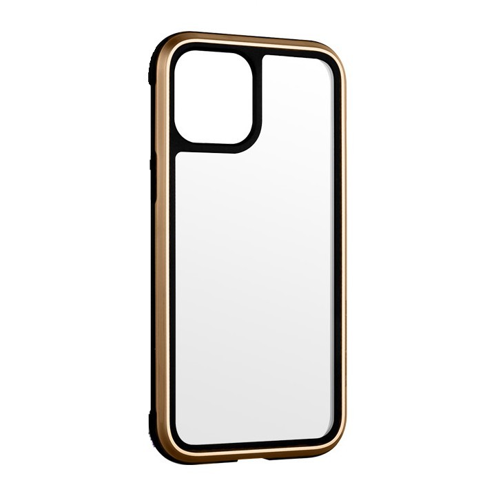 Чехлы для iPhone 12 Противоударный чехол с алюминиевой рамкой K-Doo Ares для iPhone 12 (Золотой)