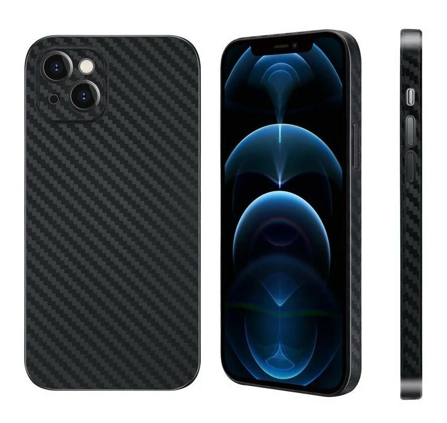 Карбоновый чехол K-Doo Air Carbon для iPhone 13 (6.1) (Черный)