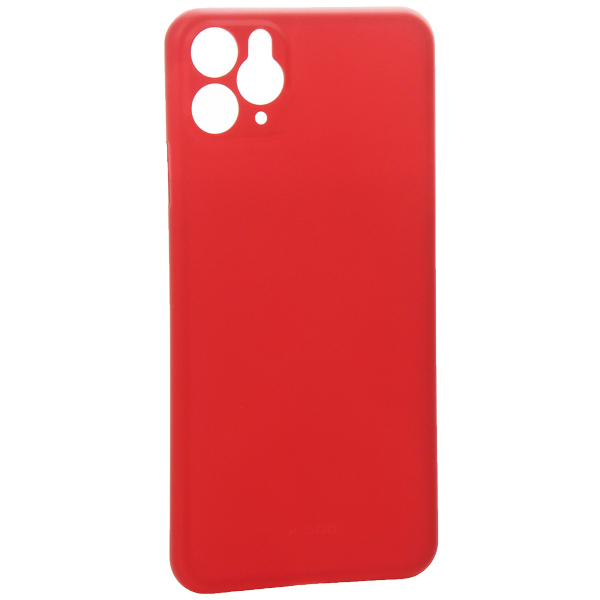   Чехолер Ультратонкий чехол с защитой камеры K-Doo Air Skin для iPhone 11 Pro Max (Красный)