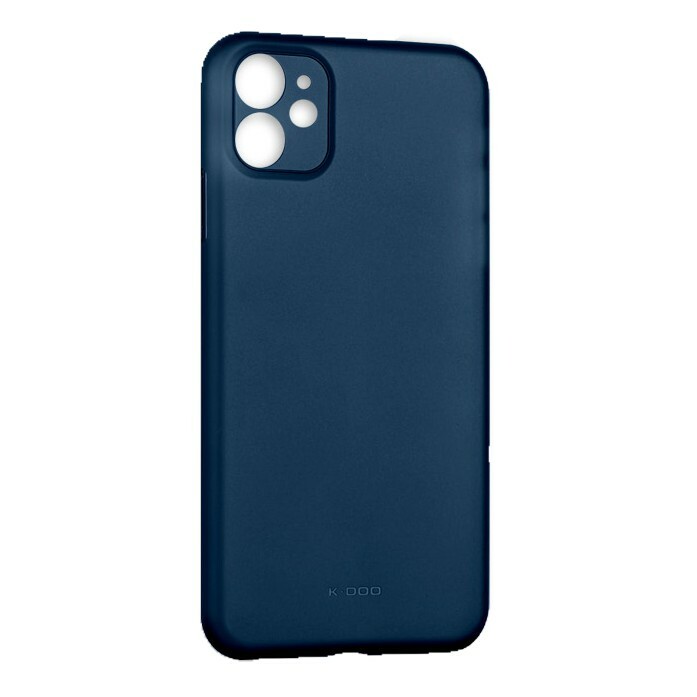Чехлы для iPhone 12  Чехолер Ультратонкий чехол с защитой камеры K-Doo Air Skin для iPhone 12 (Синий)