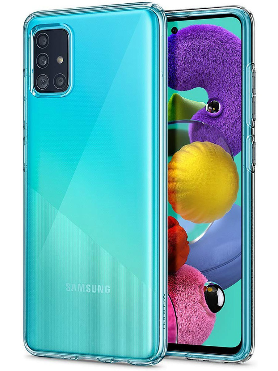   Чехолер Силиконовый чехол Infinity ультратонкий для Samsung Galaxy A51 (Прозрачный)